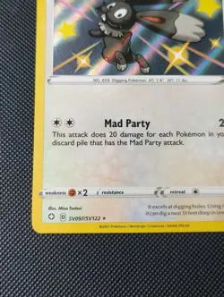 Pokemon - Bunnelby - SV097/SV122 - SWSH Shining Fates - Shiny Vault Card - Image 5