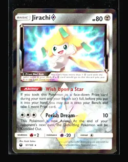 LP Jirachi Prism Star Celestial Storm #97/168 Holo Pokemon Card T4-304 - Image 1