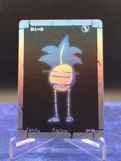 Pokederp Halloween X-ray Blub Holo Oddish 24/36 Custom Derpy Card - Image 1