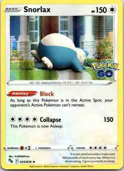Snorlax (Cosmos Holo) 055/078 Promo Miscellaneous Cards & Products Pokemon NM - Image 1