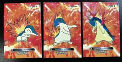 CYNDAQUIL X QUILAVA X TYPHLOSION LOT - POKEMON CARD DATABASE 2 CCG FOIL - Image 1