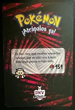 MEW - POKEMON KANTO SHINY DKV COLLECTIONS CCG CARD - Image 2