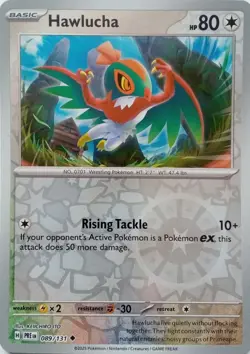 HAWLUCHA - REVERSE HOLO - PRISMATIC EVOLUTIONS - POKEMON CARD - 089/131 - Image 1