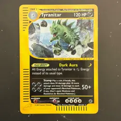 Tyranitar 29/165 Pokemon Card TCG Reverse Holo Rare Moderately Played - Image 1