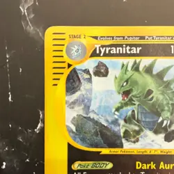 Tyranitar 29/165 Pokemon Card TCG Reverse Holo Rare Moderately Played - Image 3