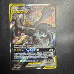Pikachu & Zekrom GX SM168 Tag Team SM Promo Holo Card NM Condition - Image 1