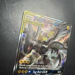 Pikachu & Zekrom GX SM168 Tag Team SM Promo Holo Card NM Condition - Image 2