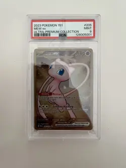 Mew ex PSA 9 2023 Pokemon SV 151 #205/165 UPC Metal Card Promo - Image 1