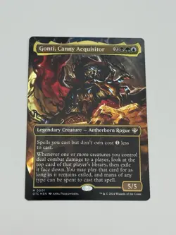 Gonti, Canny Acquisitor (Borderless) (Foil) - Commander OTJ Outlaws Junction NM - Image 1