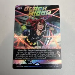 Black Widow, Super Spy (Borderless) (0393) Marvel Super Heroes Foil - Image 1