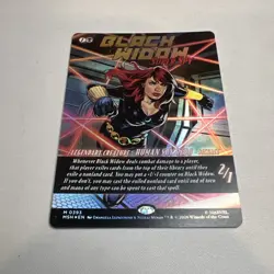 Black Widow, Super Spy (Borderless) (0393) Marvel Super Heroes Foil - Image 2