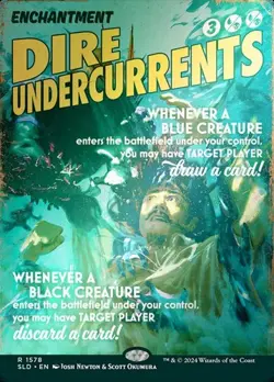 Dire Undercurrents - Rainbow Foil Extended Art SLD NM MTG - Image 1
