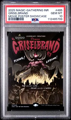 2025 MTG INNISTRAD REMASTERED MOVIE POSTER SHOWCASE #0485 GRISELBRAND PSA 10 - Image 1