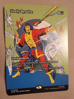 BRAND NEW Magic The Gathering: Steely Resolve (Borderless) Marvel Universe - Image 1