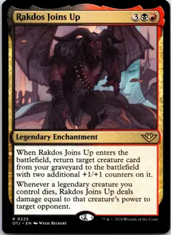 Rakdos Joins Up 225 Rare Outlaws of Thunder Junction Magic: The Gathering NM - Image 1