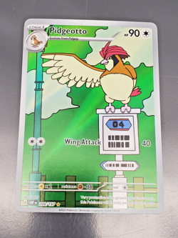 2023 Pokemon Obsidian Flames OBF EN #208/197 Pidgeotto Illustration Rare Holo - Image 1