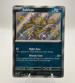 Sableye 184 2024 Pokemon PAF EN Shiny Rare - Image 1