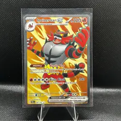 Incineroar ex 187/162 SV05: Temporal Forces Holo Full Art Pokemon Card - Image 1