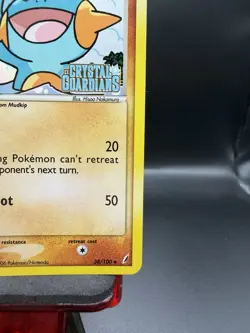 Pokemon TCG Crystal Guardians Marshtomp 38/100 Reverse Holo Stamped NM - Image 4