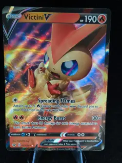 The Pokemon Company Victini V 025/202 SWSH01 Ultra Rare Holo EN 2020 - Image 1