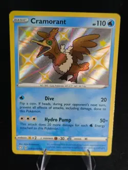 Cramorant SV030/SV122 Shiny Rare Shining Fates Shiny Vault Pokemon Holo - Image 1