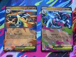 Pokemon TCG Mega Charizard ex X MEP 029 and Y MEP 030 Black Star Promo Bundle NM - Image 1