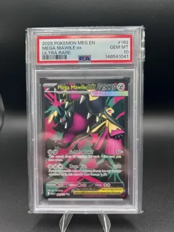 Pokemon ME01 Mega Evolution Mega Mawile Ex Ultra Rare Holo 162/132 PSA 10 EN - Image 1