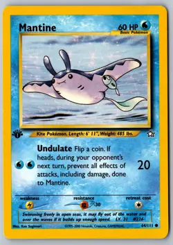 Pokemon: Mantine Unlimited Common Neo Genesis 064/111 LP+ - Image 1