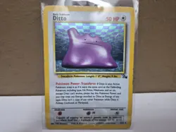 Ditto 3/62 Holo Rare Pokemon Fossil Unlimited Heavy Play No Bends Or Creases - Image 3