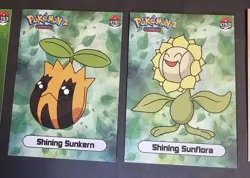 SUNKERN X SUNFLORA LOT - POKEMON SHINY INFINITY HOLO - Image 1