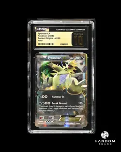 [POP 6] CGC 10 PRISTINE Tyranitar EX 42/98 Pokemon XY Ancient Origins - Image 1