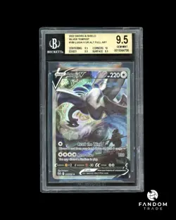 BGS 9.5 GEM MINT Lugia V Alt Art 186/195 Pokemon Silver Tempest Full Art - Image 1