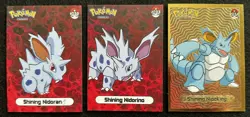 NIDORAN X NIDORINO X NIDOKING LOT - POKEMON SHINY INFINITY GOLD HOLO - Image 1