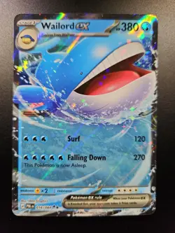 Wailord ex Double Rare Holofoil NM [ME05: Pitch Black - 016/084] - Image 1