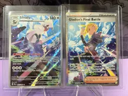 Pokemon TCG English Gladion's Final Battle 118/084 SIR + Silvally 095/084 IR Set - Image 1