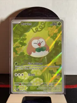Rowlet Pokemon TCG Perfect Order 90/088 Holo Illustration Rare EN - Image 1