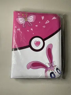 Pokemon Card Collector Trading Binder 504 Pocket Pink Zipper - Image 1