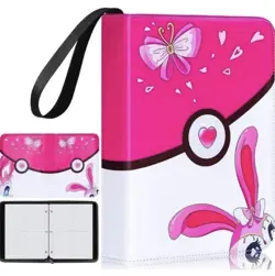 Pokemon Card Collector Trading Binder 504 Pocket Pink Zipper - Image 2