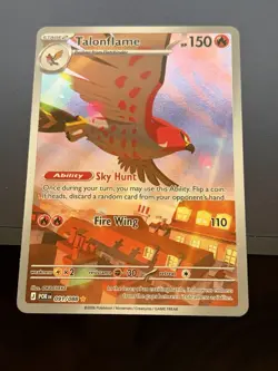 Pokemon Talonflame 091/088 Illustration Rare Holo Full Art Perfect Order - Image 1
