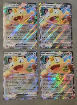 Pokemon TCG Meowth EX 062/088 Perfect Order Double Rare Playset (x4) Near MINT - Image 1