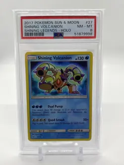 PSA 8 Shining Volcanion Pokemon Shining Legends 27/73 - Image 1