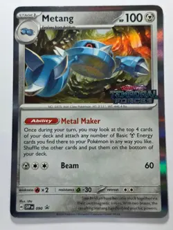 METANG (PRERELEASE) 090 HOLO PROMO SCARLET & VIOLET PROMO NM/M POKEMON - Image 1