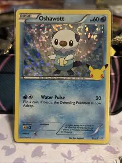 Oshawott - 21/25 - Pokemon 25th Anniversary Holo Promo Pokemon NM - Image 1