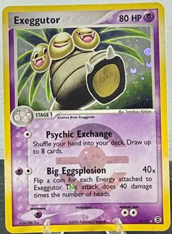 Pokemon TCG FireRed & LeafGreen Exeggutor 5/112 Reverse Holo Rare ENG HP 80 - Image 1