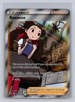 Roxanne GG66/GG70 Ultra Rare Crown Zenith Galarian Gallery Pokemon Holo LP - Image 1