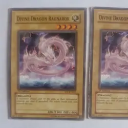 🔥2x DIVINE DRAGON RAGNAROK ~ FET-EN002 ~ 1st Edition VINTAGE VLP & MP Common🔥 - Image 2