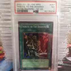 2002 YU-GI-OH! Metal Raiders MRD 057 TRIBUTE TO THE DOOM- 1st Edition - PSA 7 - Image 1