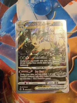 Leafeon VSTAR GG35/GG70 Holo VSTAR Rare Crown Zenith Galarian Gallery Pokemon - Image 2