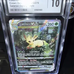 2023 Pokemon Leafeon VSTAR GG35/GG70 Crown Zenith Galarian Gallery CGC10 GemMint - Image 4