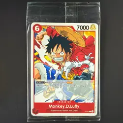 Sealed One Piece Promo Super Pre Release Participation Monkey D. Luffy P-001 - Image 1